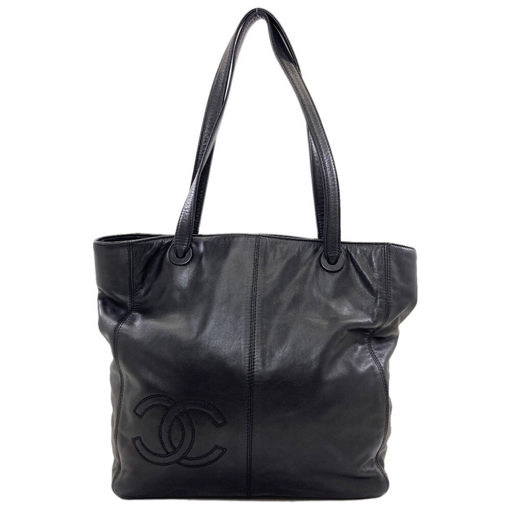 Chanel Coco Mark Tote Bag, Lambskin, Women's CHANEL
